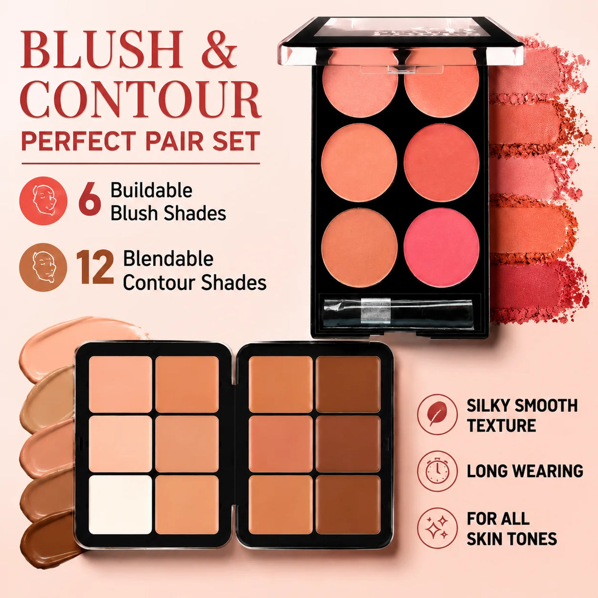 CARLA SECRET 6-Color Blush Palette
