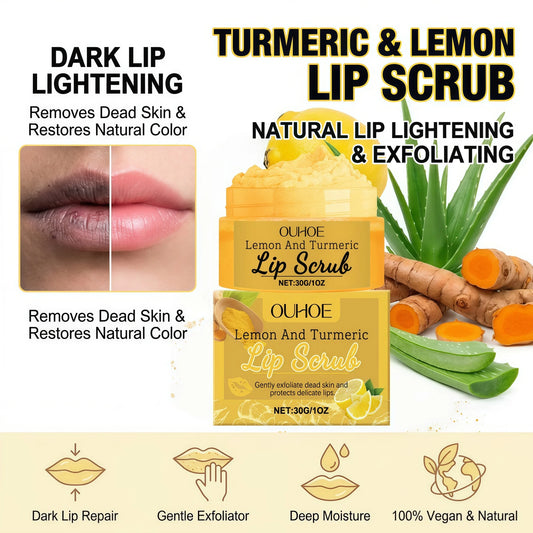 Turmeric Lemon Moisturizing Lip Scrub – 30g