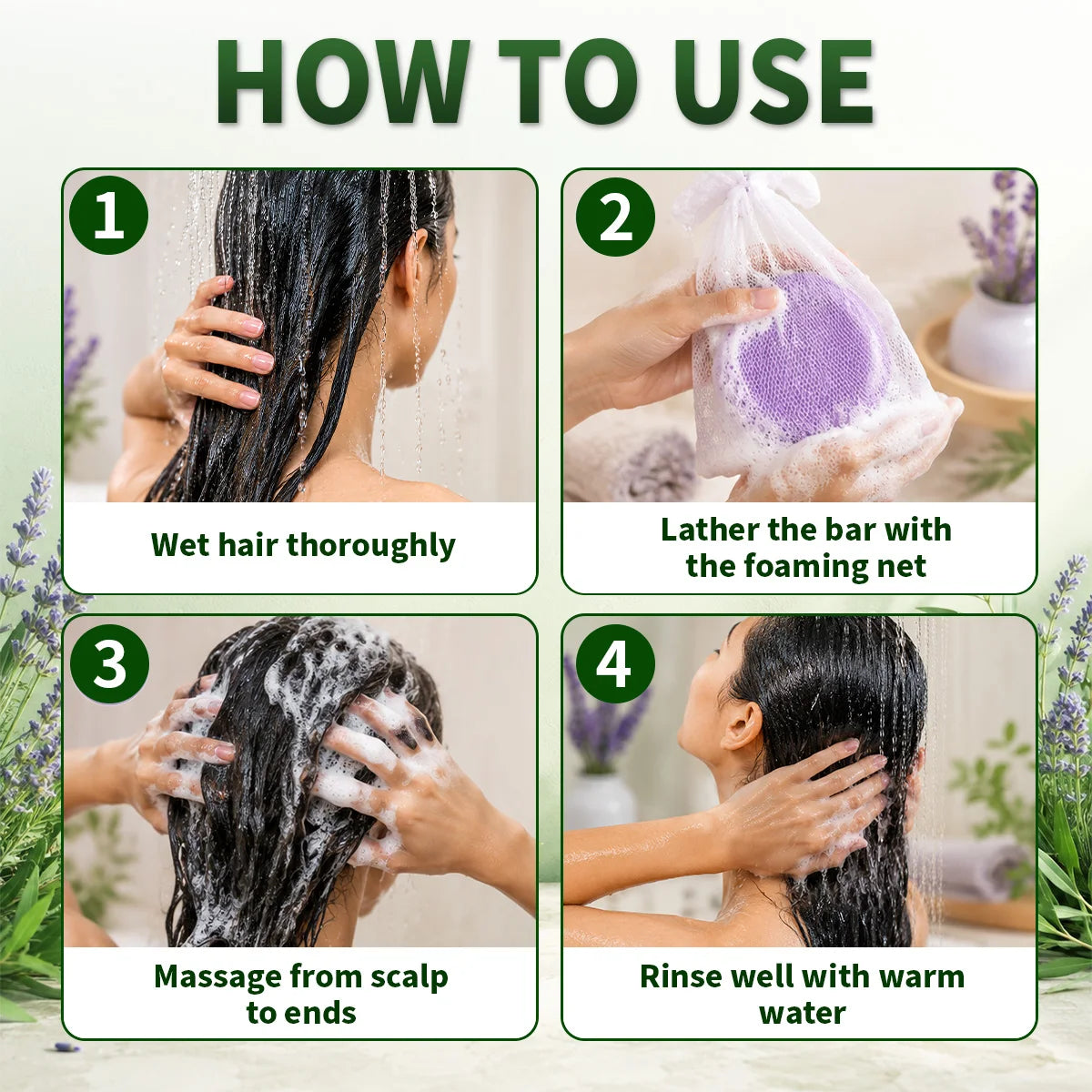 Goiple Curlland Lavender & Tea Tree Shampoo Bar Set