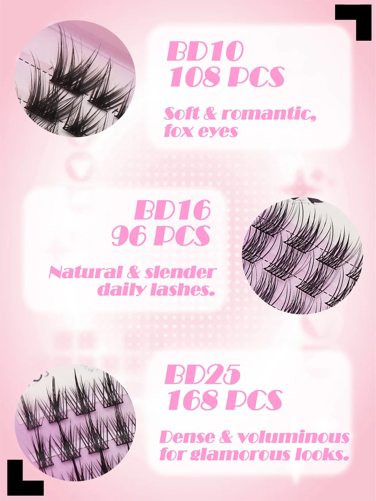 Ayrmilla Wispy Fluffy DIY Cluster Lashes – Mixed Lengths