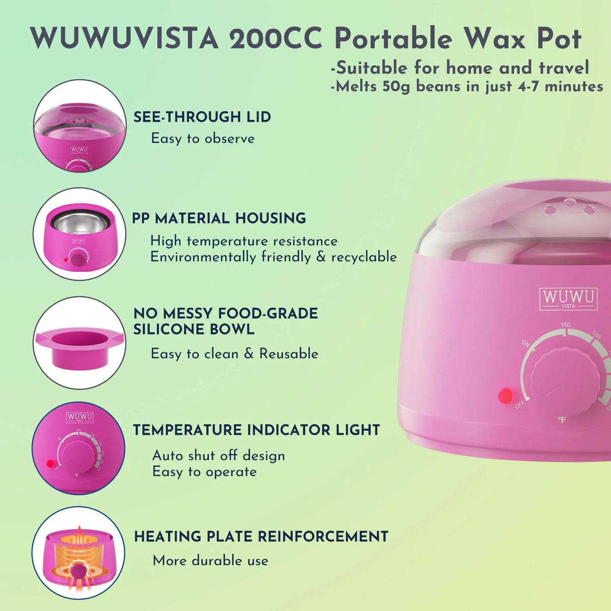 WUWUVISTA 23-Piece At-Home Waxing Kit