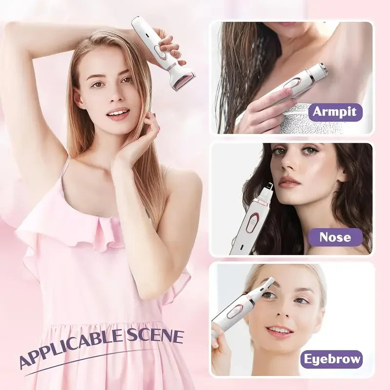 4-in-1 Rechargeable Electric Body Razor