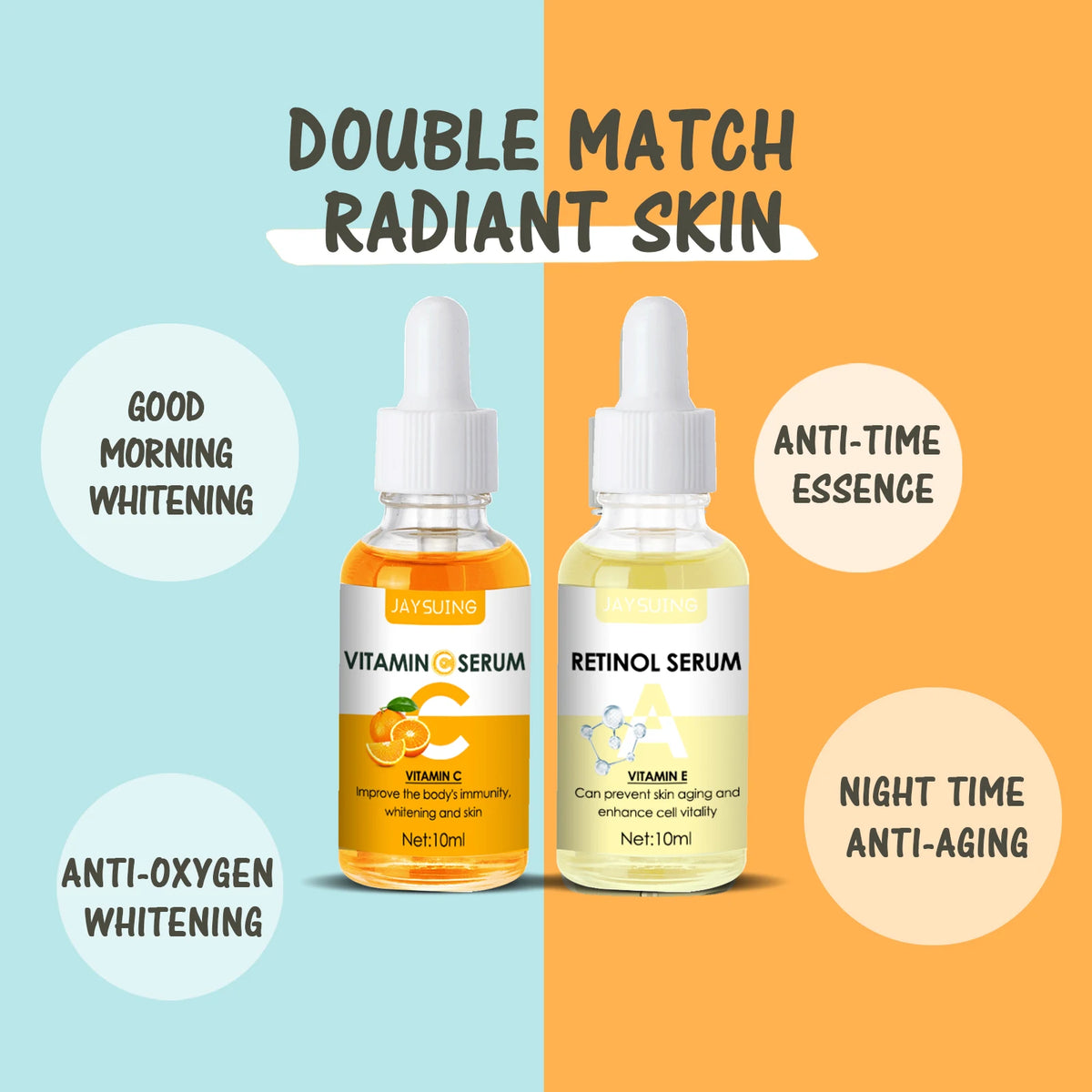 Day Vitamin C + Night Retinol Serum Duo