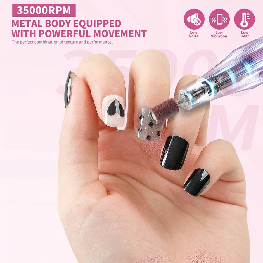 Cosprysmal Rechargeable High-Speed Nail Drill