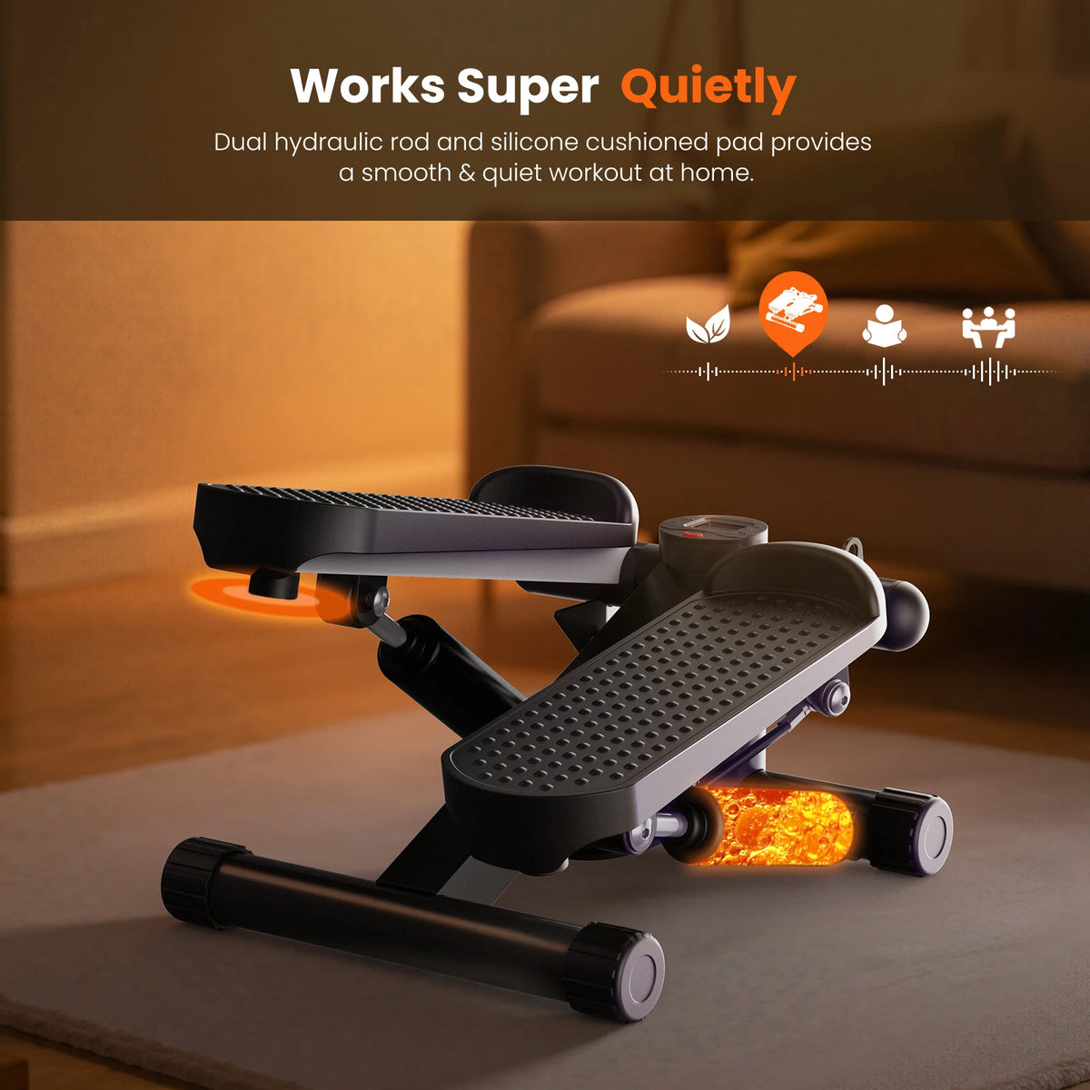 Mini Stair Stepper with Resistance Bands