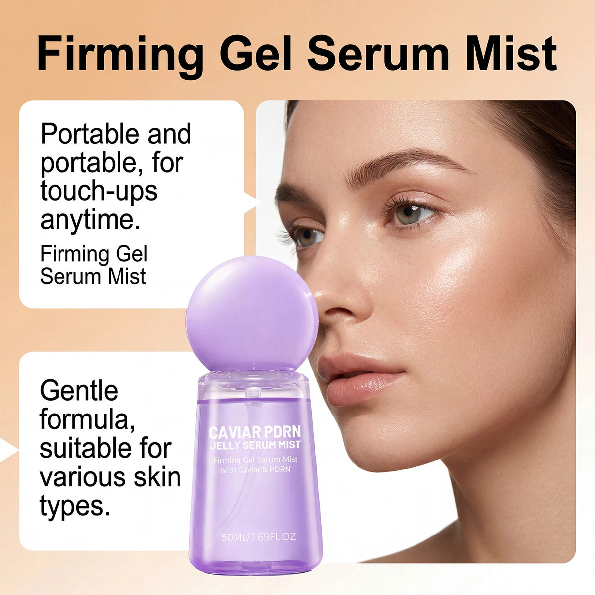 Caviar PDRN + Collagen Peptide Jelly Serum Mist Set