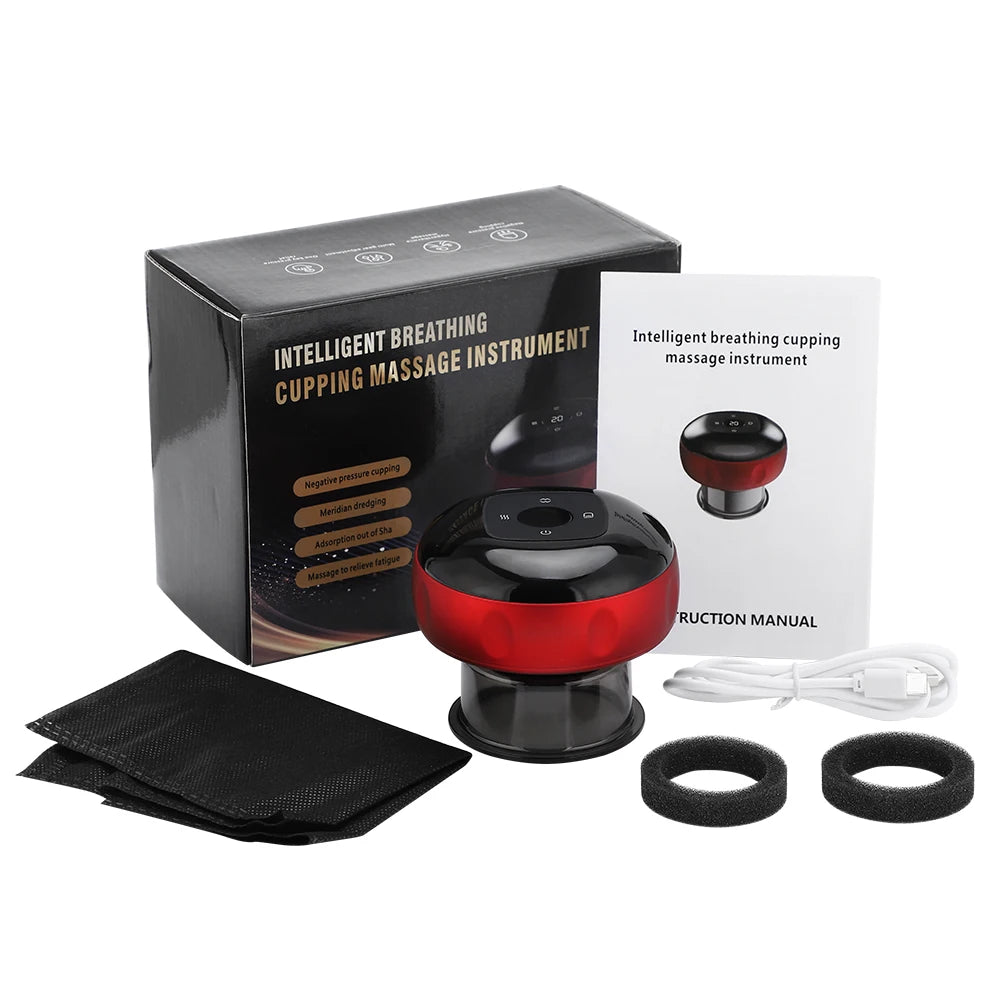Smart Electric Vacuum Cupping Massager with Heat