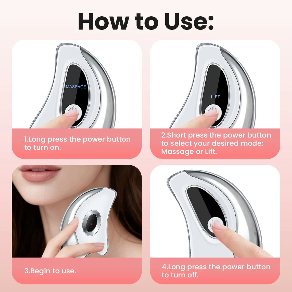 Hailicare Electric Heated Gua Sha Facial Massager