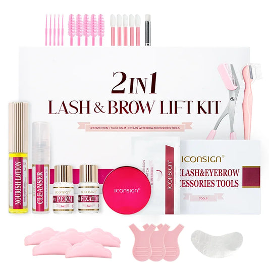 ICONSIGN 2-in-1 Lash & Brow Lift Kit – 15 Piece