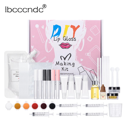 DIY Lip Gloss Making Kit with 10 Tubes