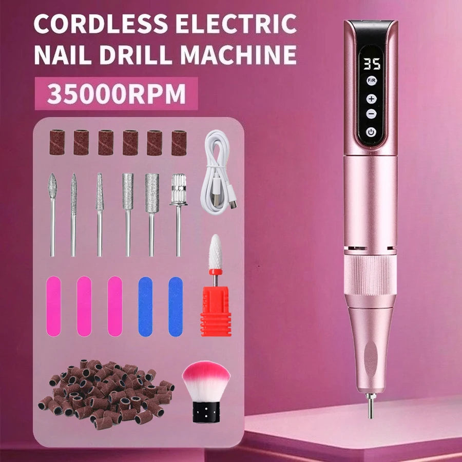 Cosprysmal Rechargeable High-Speed Nail Drill