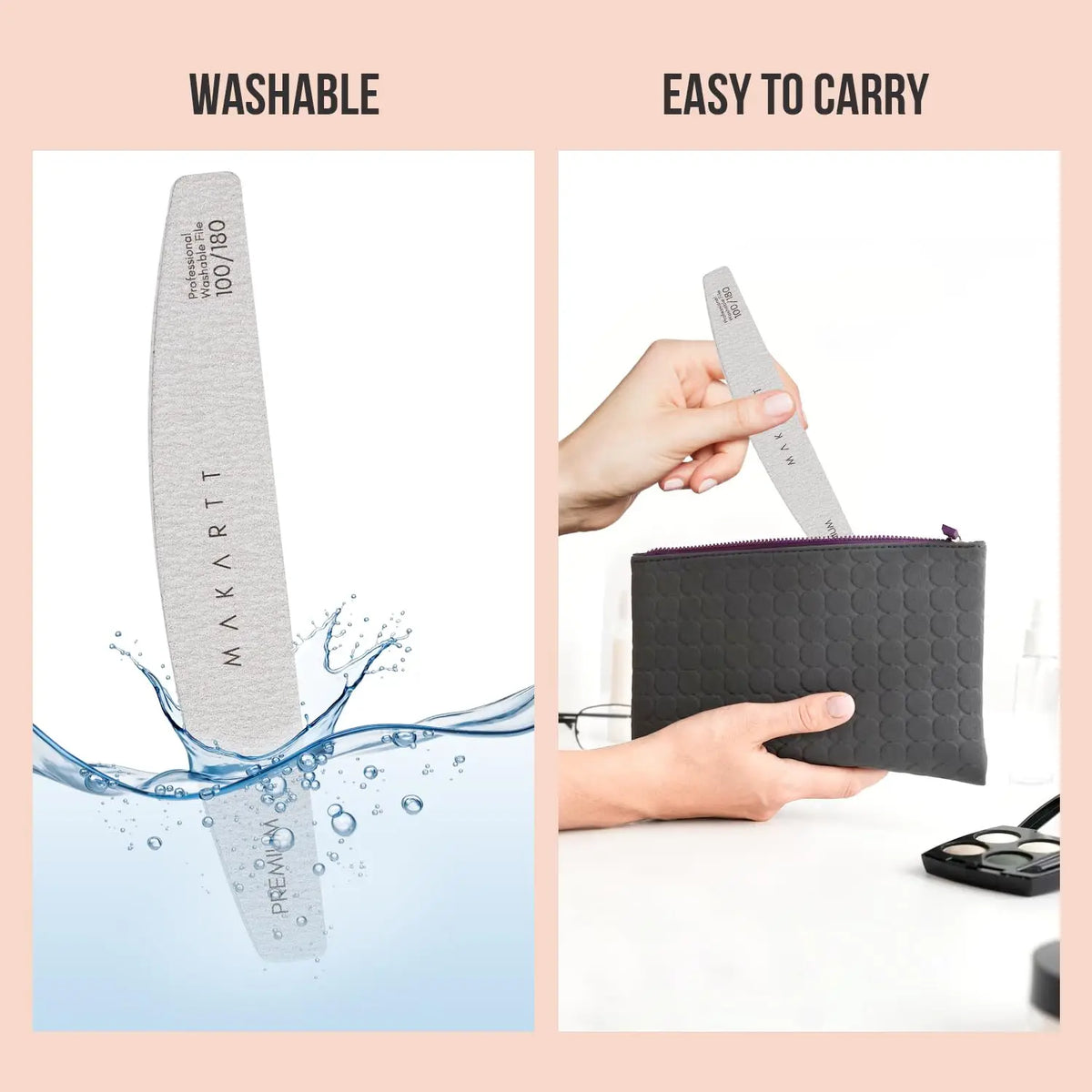 Makartt Professional Nail Files – 10 Piece Set