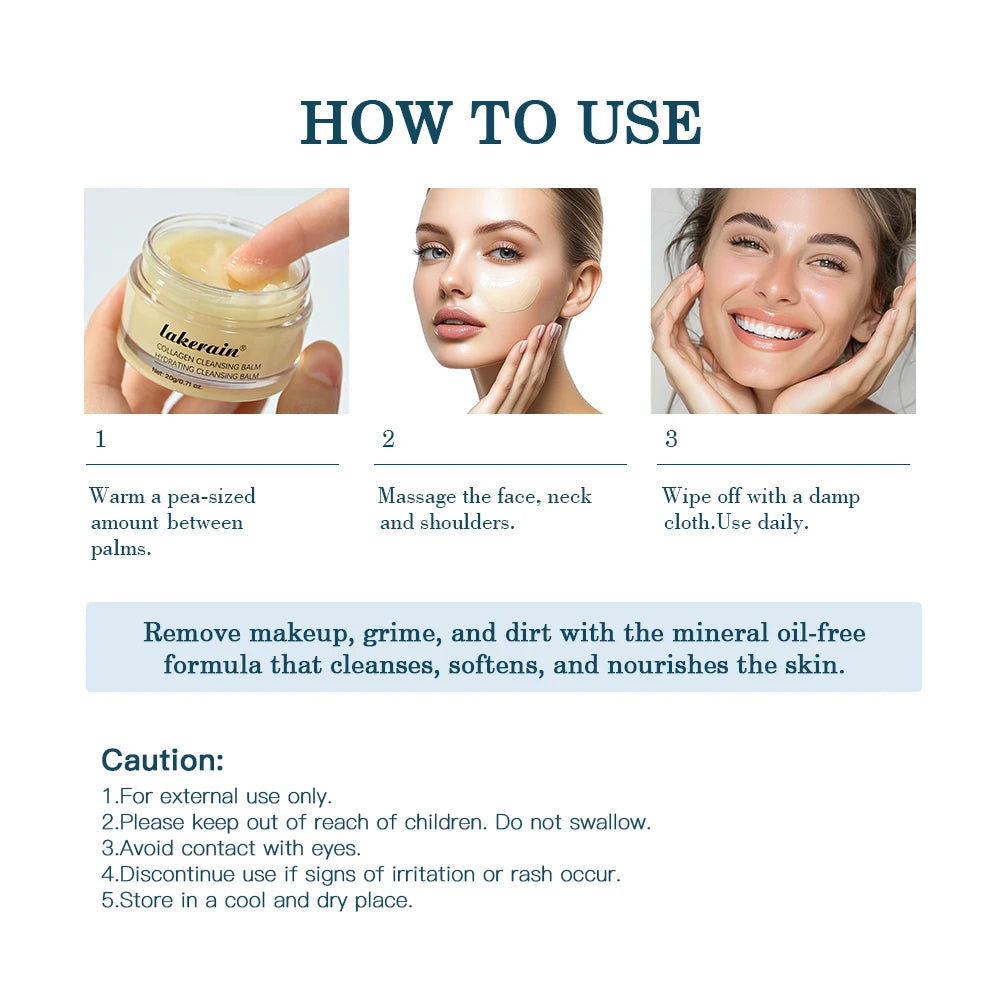 Lakerain Collagen Cleansing Balm & Makeup Remover