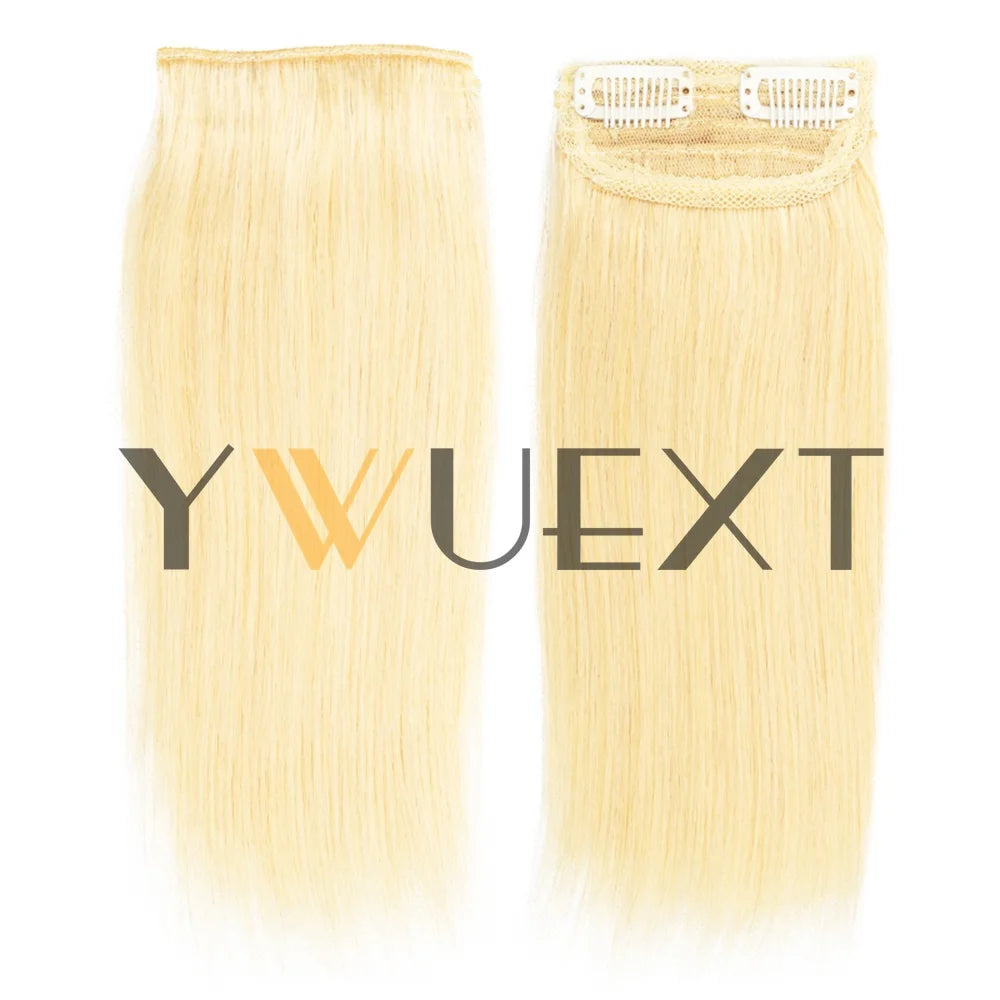 YWUEXT Mini Human Hair Clip-In Volumizer – 4 Inch