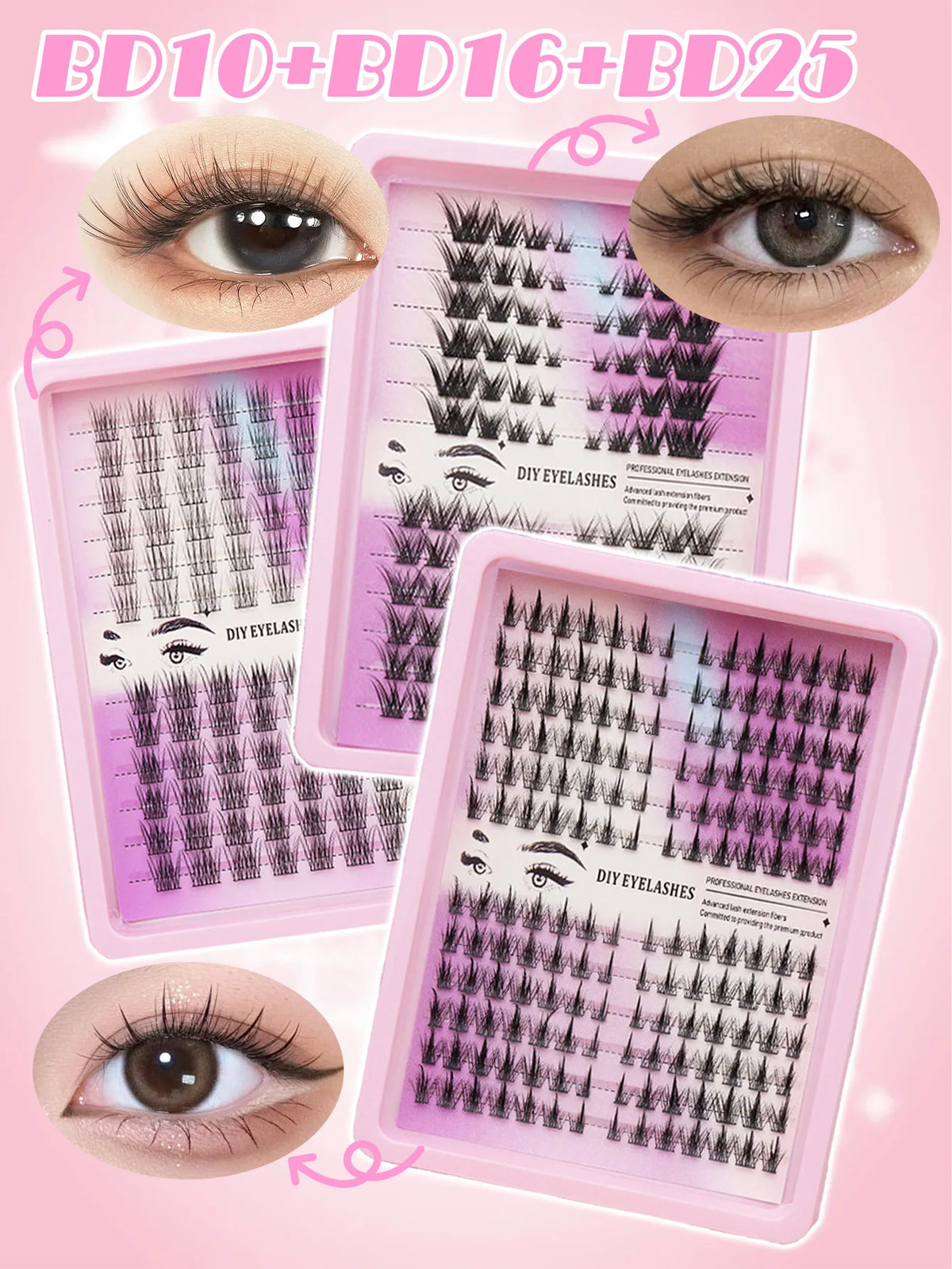 Ayrmilla Wispy Fluffy DIY Cluster Lashes – Mixed Lengths