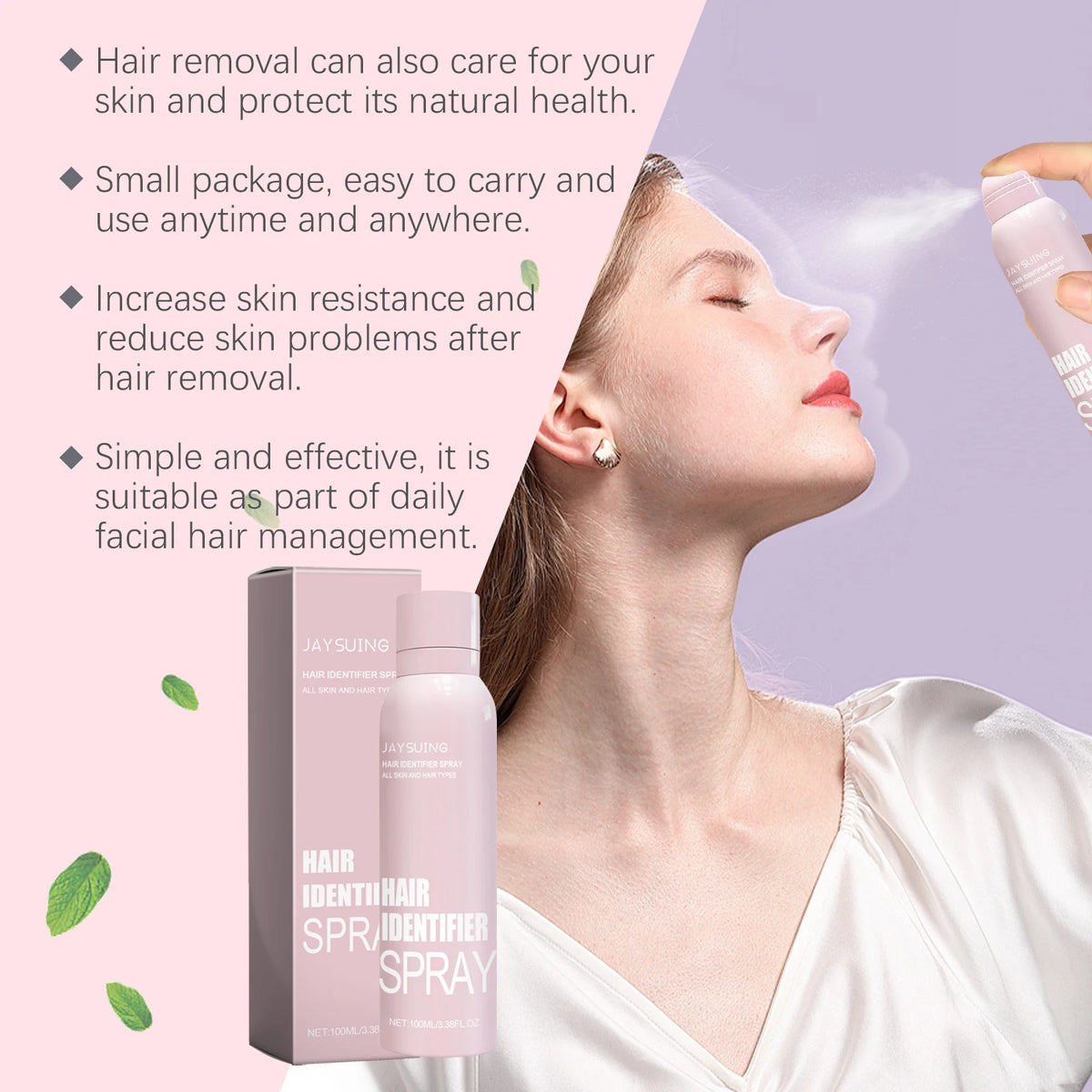 Facial Hair Identification Spray & Shaver Set – 100ml