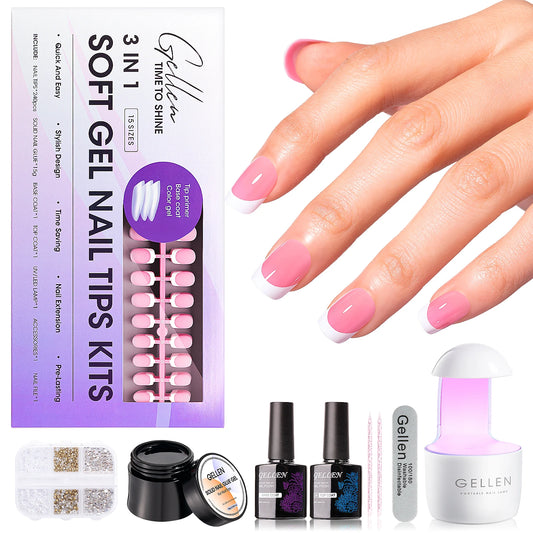 GELLEN French Tip Press-On Gel Nail Kit