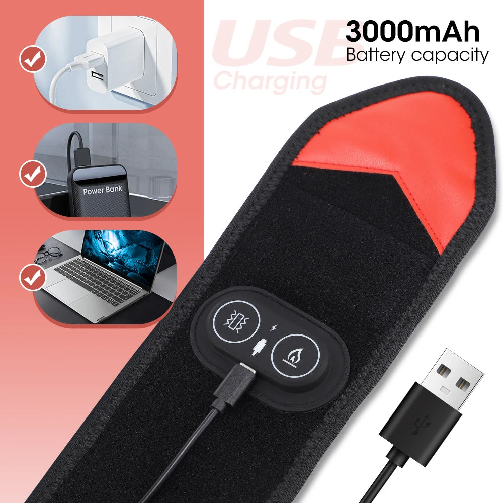 Cordless Red & Infrared Light Therapy Wrap with Heat & Vibration