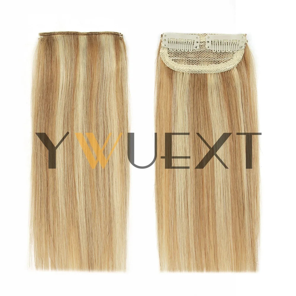 YWUEXT Mini Human Hair Clip-In Volumizer – 4 Inch