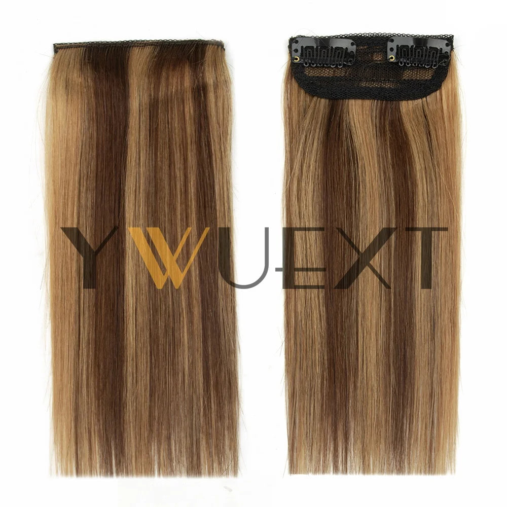YWUEXT Mini Human Hair Clip-In Volumizer – 4 Inch