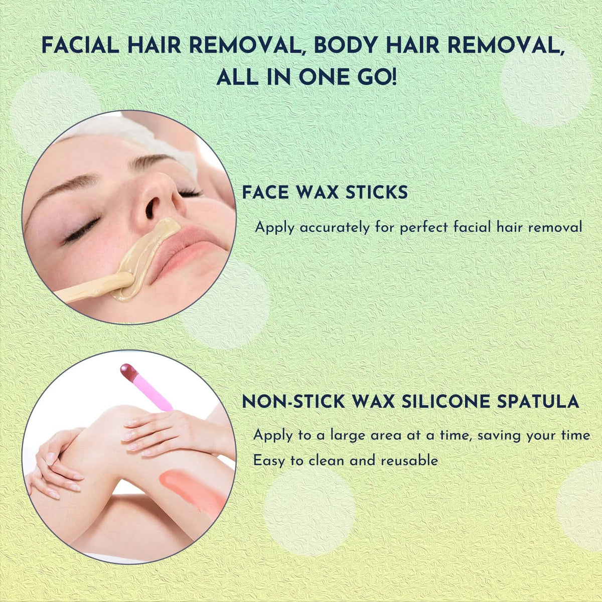 WUWUVISTA 23-Piece At-Home Waxing Kit
