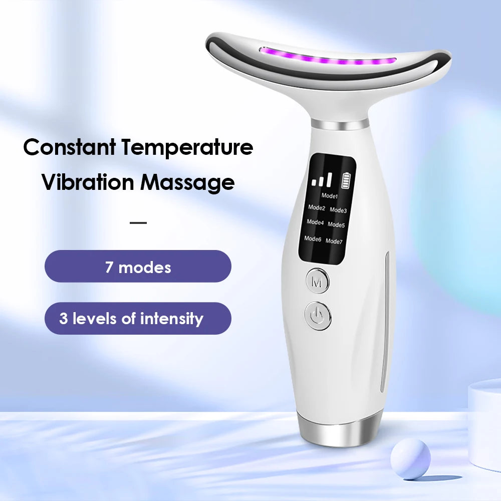 Hailicare 7-Color LED Face & Neck Massager