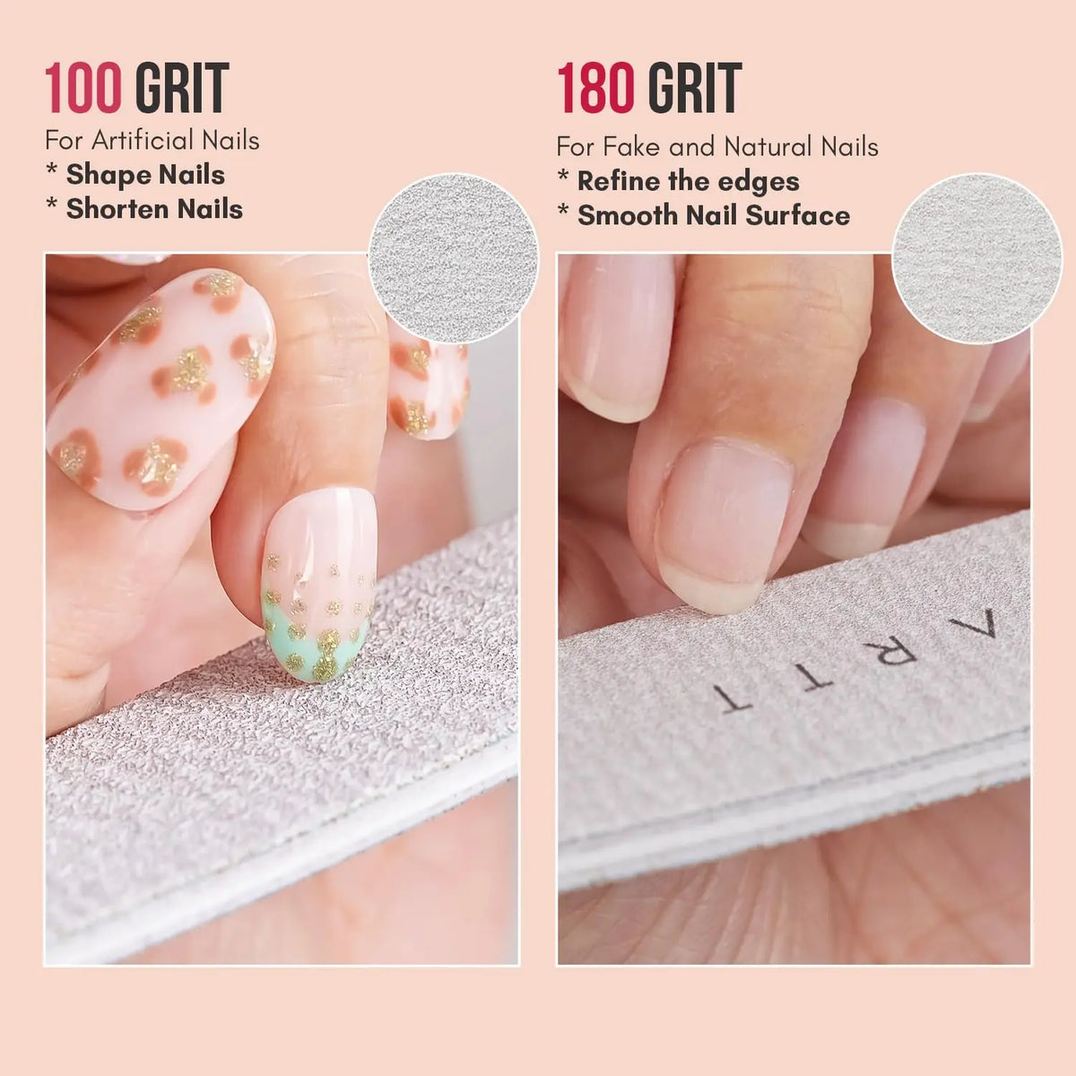Makartt Professional Nail Files – 10 Piece Set