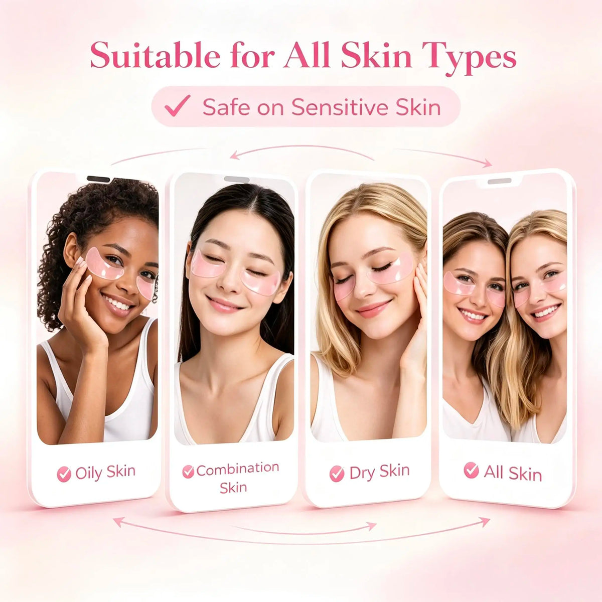 Korean PDRN Hydrogel Eye Masks with Collagen