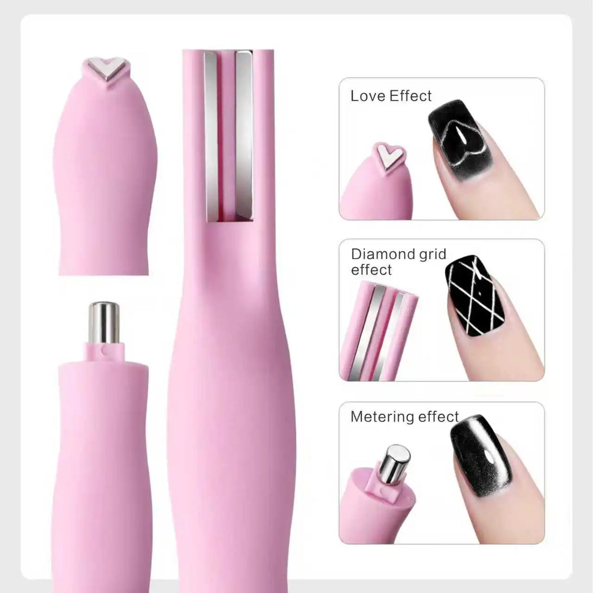 3-in-1 Magnetic Nail Art Stick for Cat Eye Gel Polish