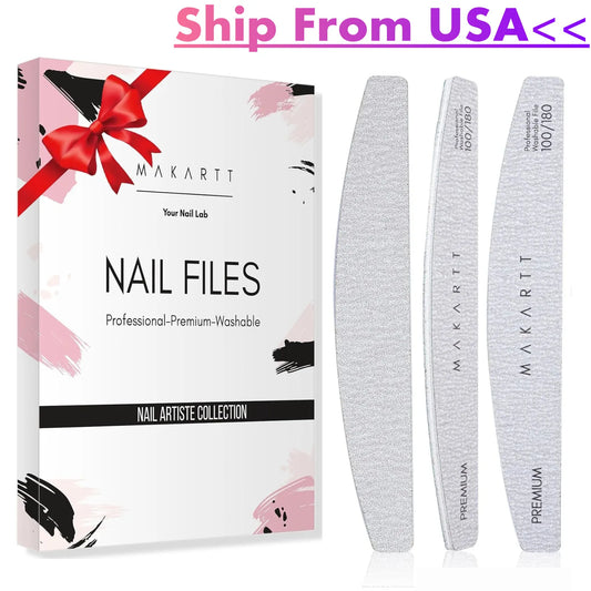 Makartt Professional Nail Files – 10 Piece Set