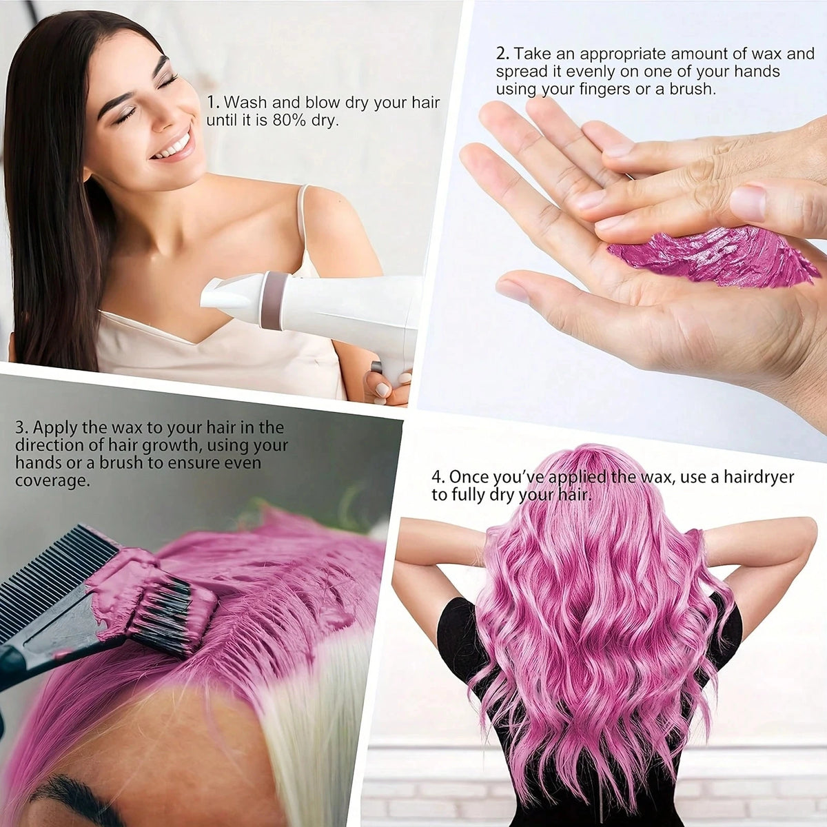 Temporary Hair Color Wax