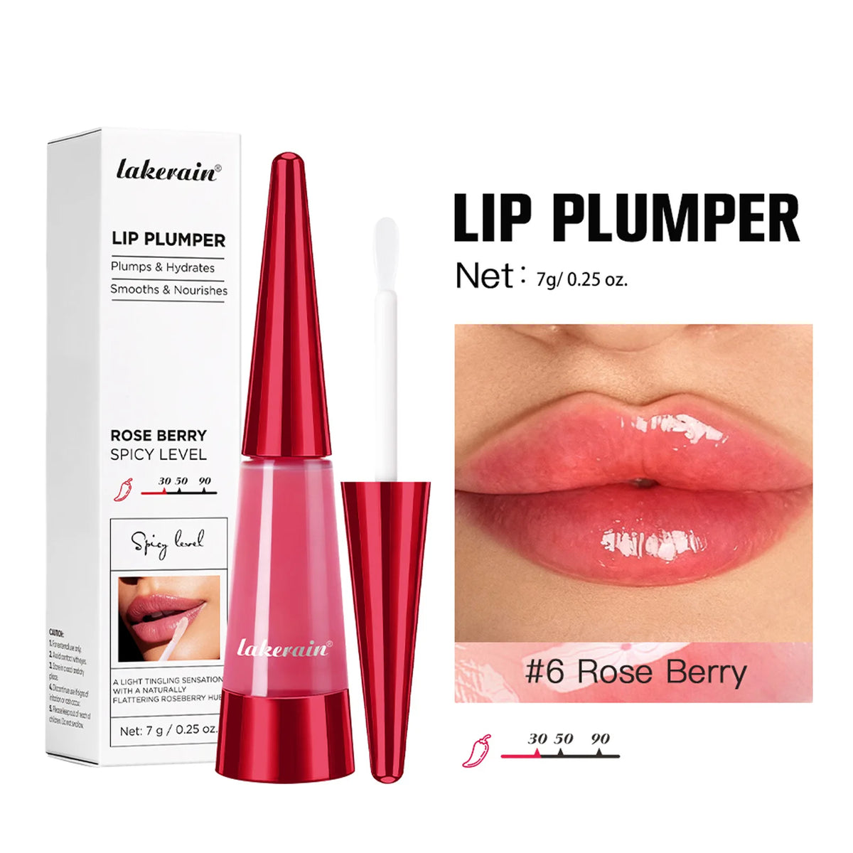 Lakerain Lip Plumper Moisturizing Gloss – 7g