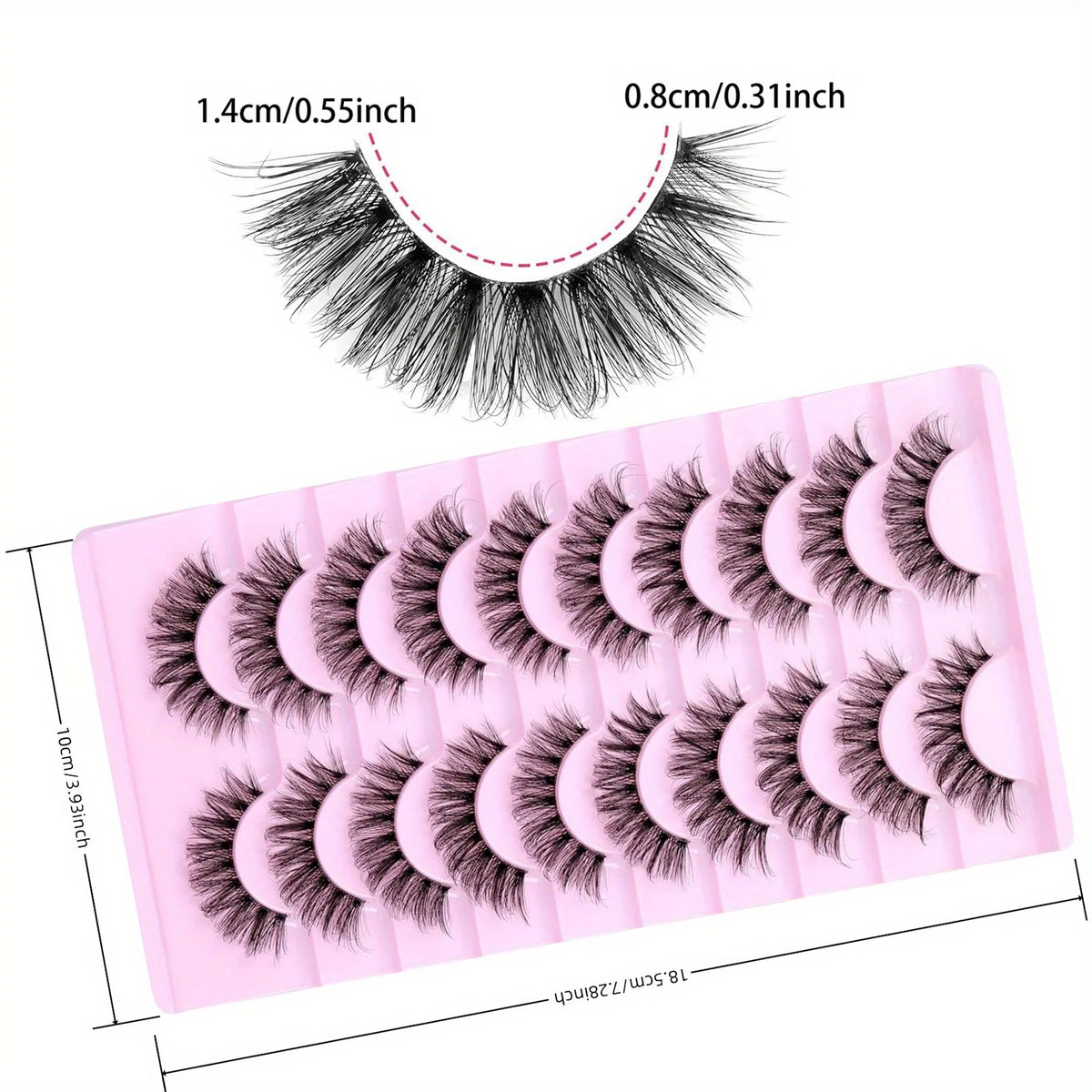 30-Pair 6D Super Fluffy Wispy Strip Lash Set