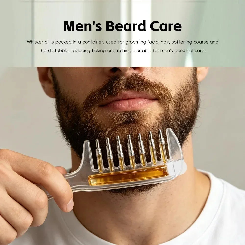 Scalp Oil Applicator Massage Comb with Built-In Reservoir