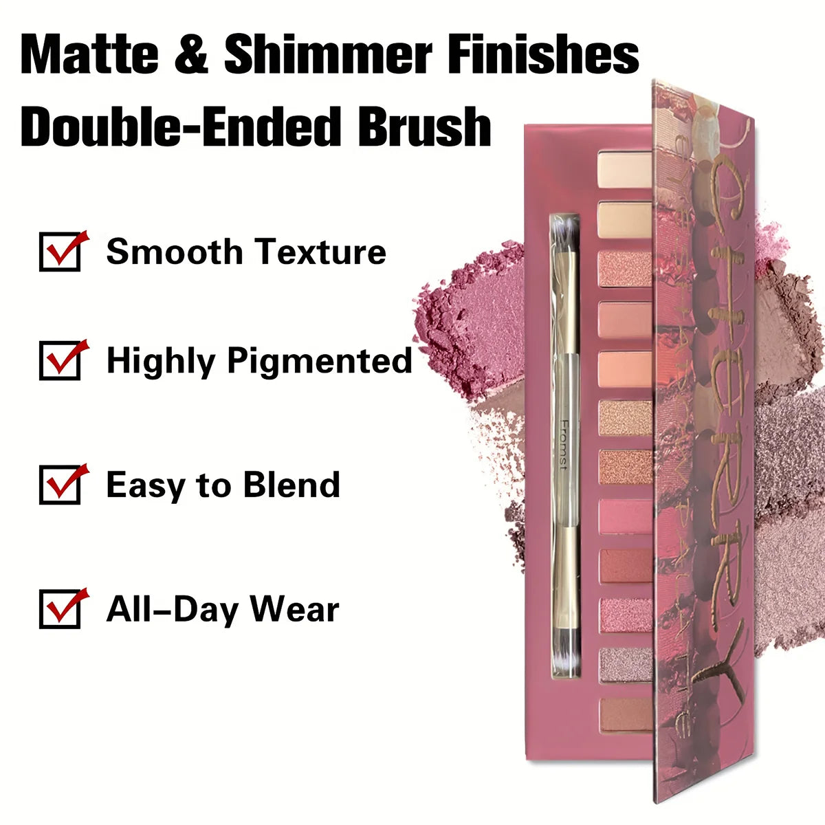 Fromst 12-Color Eyeshadow Palette