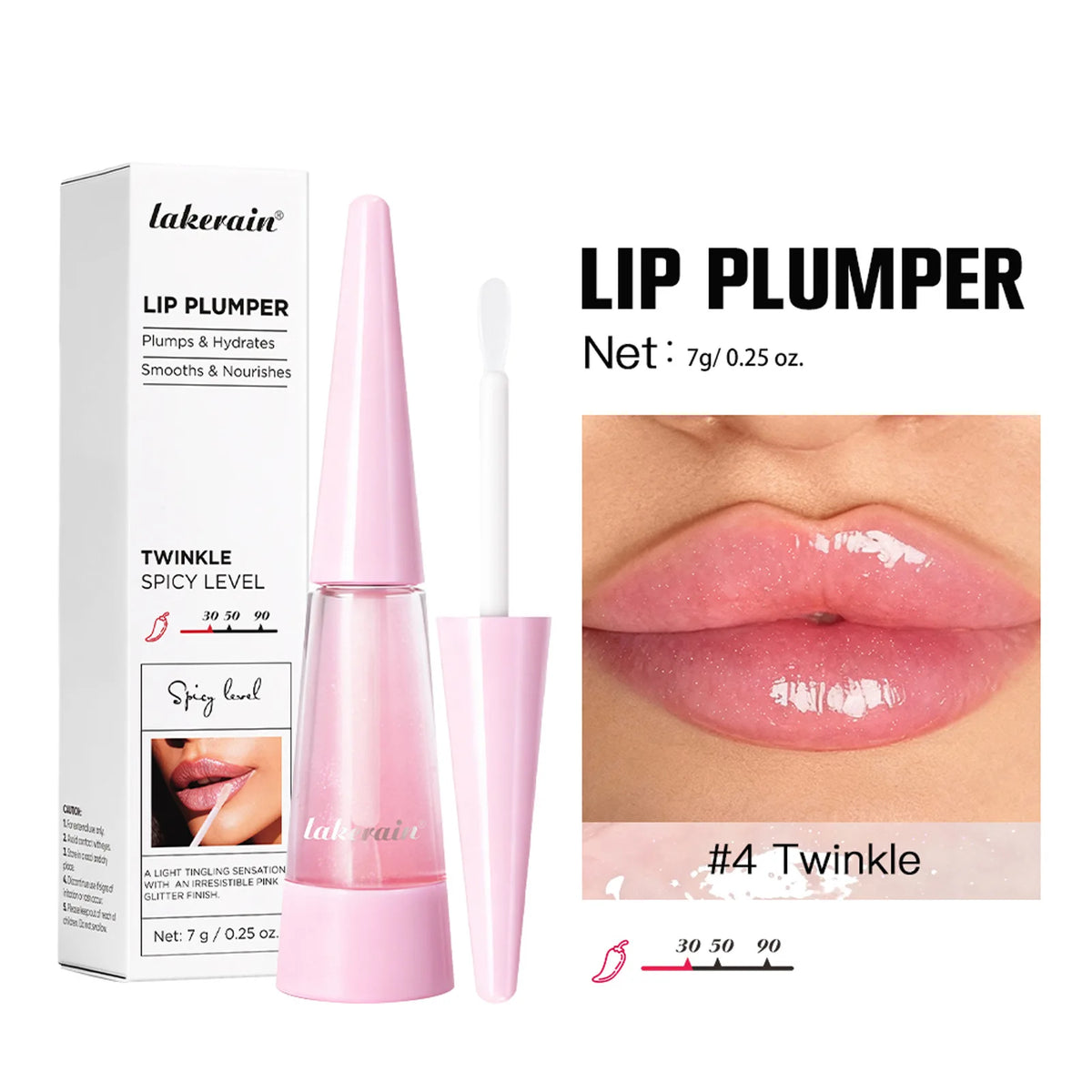 Lakerain Lip Plumper Moisturizing Gloss – 7g
