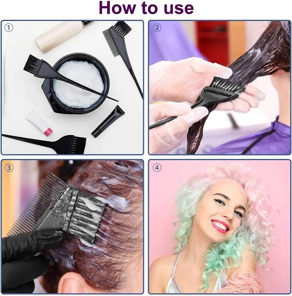 4-Piece Hair Coloring & Dye Application Kit