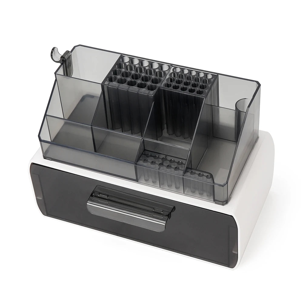 Multi-Layer Nail Tool Organizer with 24-Bottle Polish Storage