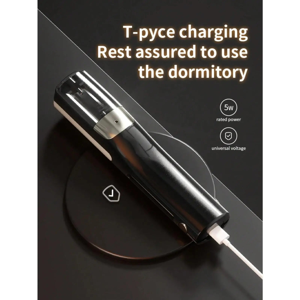 Electric split end hair trimmer with USB Type-C charging
