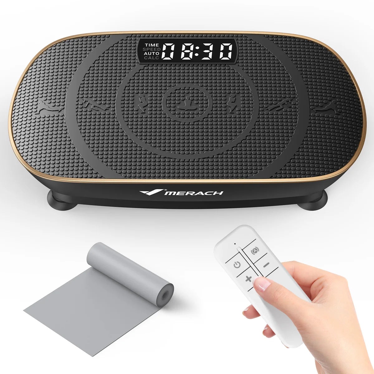 Vibration plate for at-home fitness and exercise